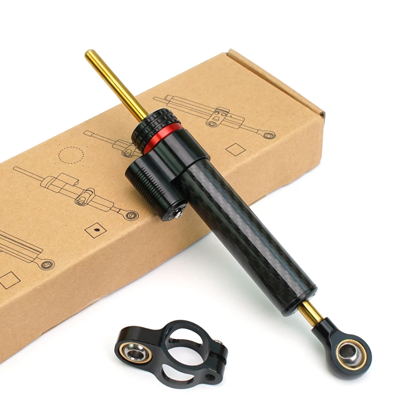 Carbon-bodied linear steering damper — supplier photo